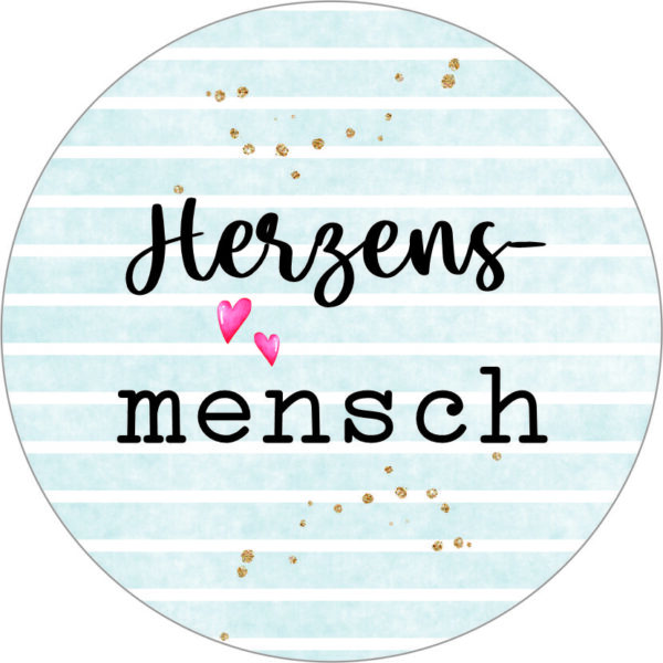 Buttonvorlage: Herzensmensch