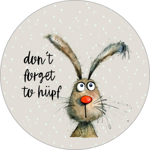 Buttonvorlage: don´t forget to hüpf