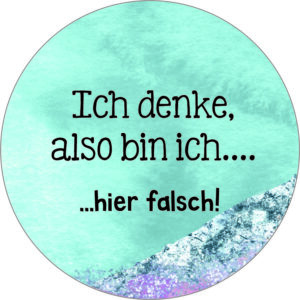 Buttonvorlage: Ich denke
