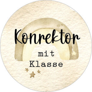 Buttonvorlage: Konrektor mit Klasse