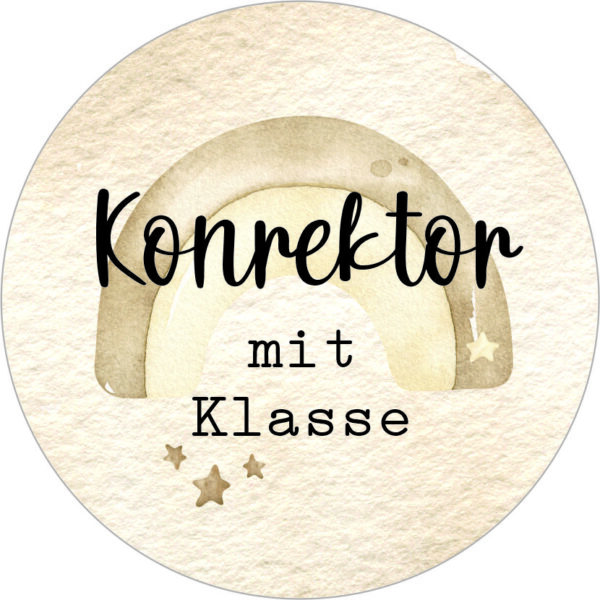Buttonvorlage: Konrektor mit Klasse