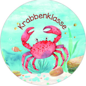 Buttonvorlage: Krabbenklasse