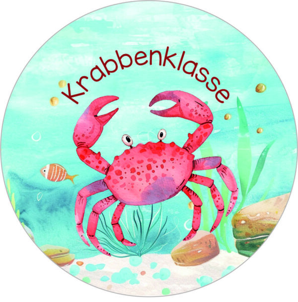Buttonvorlage: Krabbenklasse