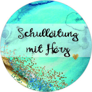 Buttonvorlage: Schulleitung mit Herz