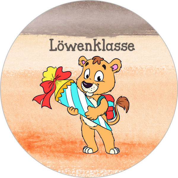Buttonvorlage: Löwenklasse