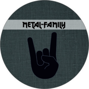 Buttonvorlage: metal-family