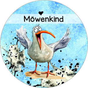 Buttonvorlage: Möwenkind