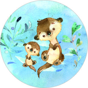 Buttonvorlage: Otter