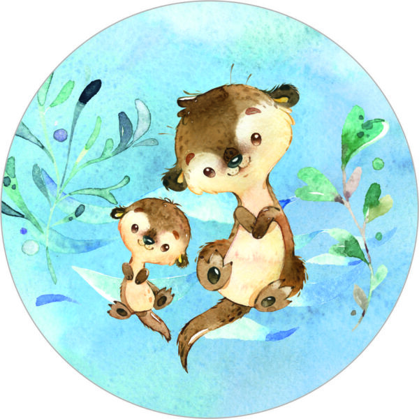Buttonvorlage: Otter