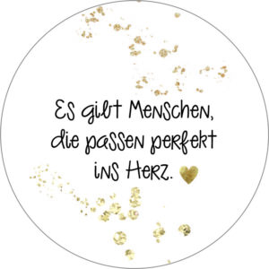 Buttonvorlage: Perfekt ins Herz