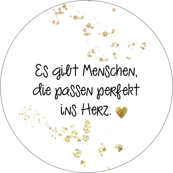 Buttonvorlage: Perfekt ins Herz
