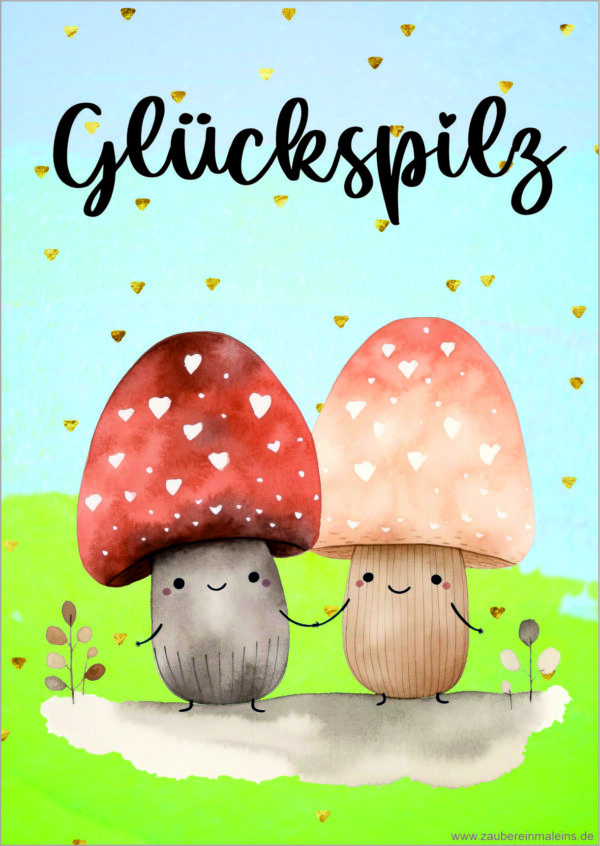 Kärtchen: Glückspilz