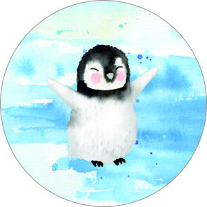 Buttonvorlage: Pinguin