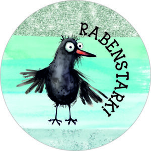 Buttonvorlage: Rabenstark