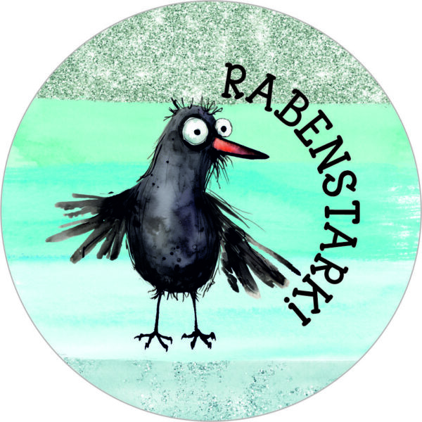 Buttonvorlage: Rabenstark