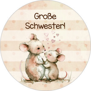 Buttonvorlage: Große Schwester