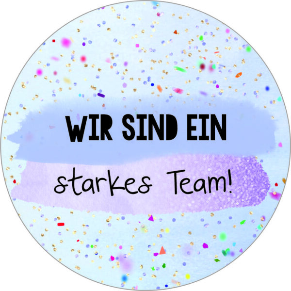 Buttonvorlage: Starkes Team