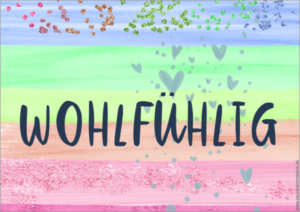 Kärtchen: Wohlfühlig