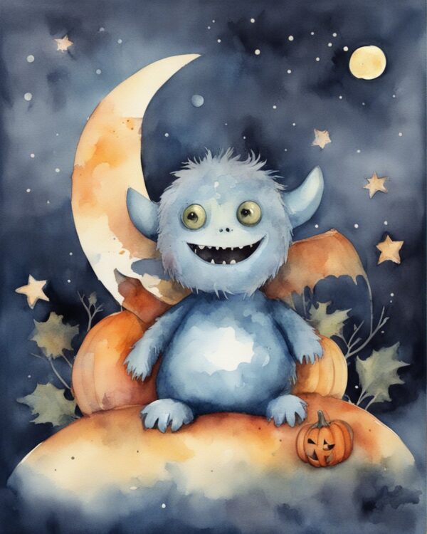 119 Stable Diffusion XL Illustrationen: Kleine Monster