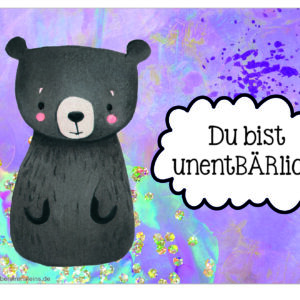 Kärtchen: UnentBÄRlich