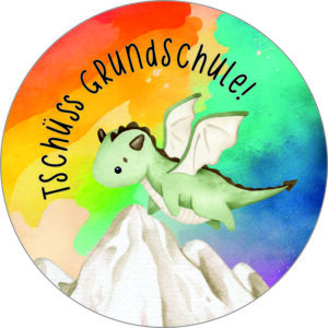 Buttonvorlage: Abschied Drachen