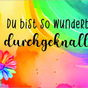 Kärtchen: Durchgeknallt