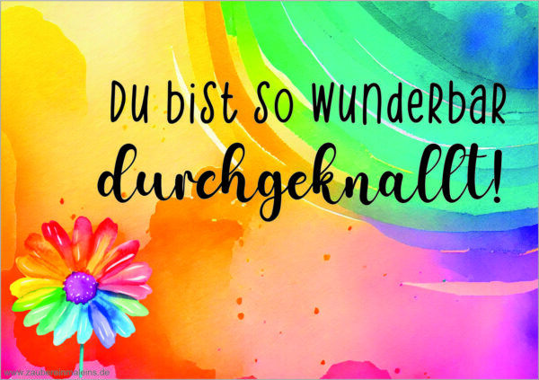 Kärtchen: Durchgeknallt