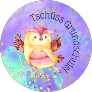 Buttonvorlage: Eulenabschied