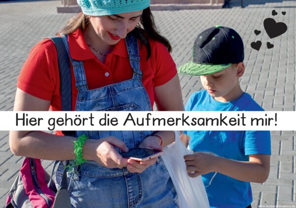 Posterset: Kind statt Handy