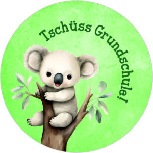 Buttonvorlage: Abschied Koala