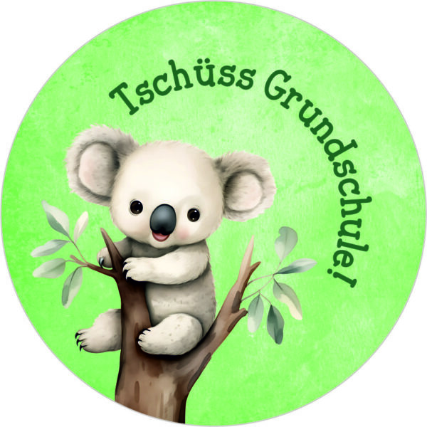 Buttonvorlage: Abschied Koala