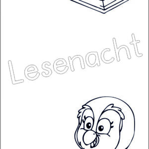Lesezeichen Lesenacht Eule