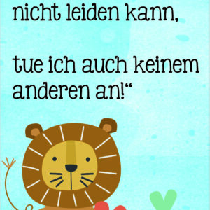 Poster: Was ich nicht leiden kann - Löwe