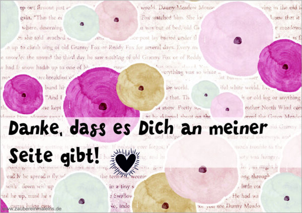 Kärtchen: An meiner Seite