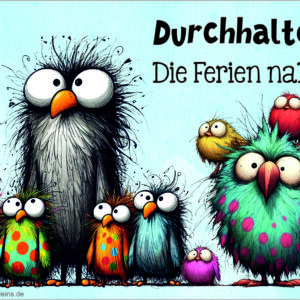 Kärtchen: Ferien nahen