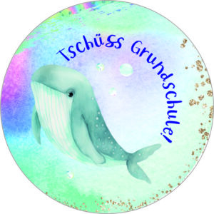 Buttonvorlage: Abschied Wal
