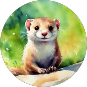 Buttonvorlage: Wiesel