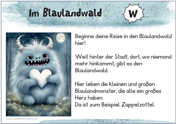 Leseweg: Blaulandwald