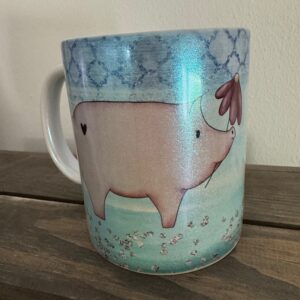 Perlglanztasse: Schweinchen