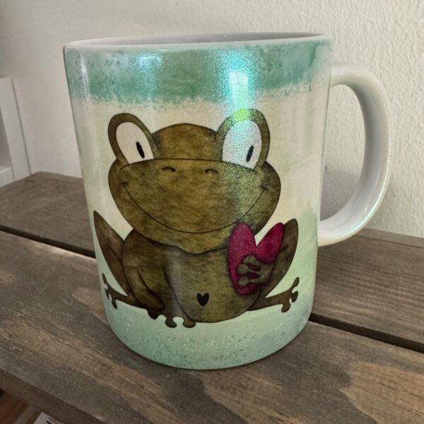 Perlglanztasse: Frosch