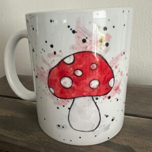 Keramiktasse Hochglanz: Glückspilz