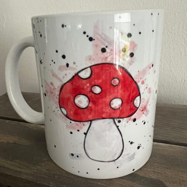 Keramiktasse Hochglanz: Glückspilz