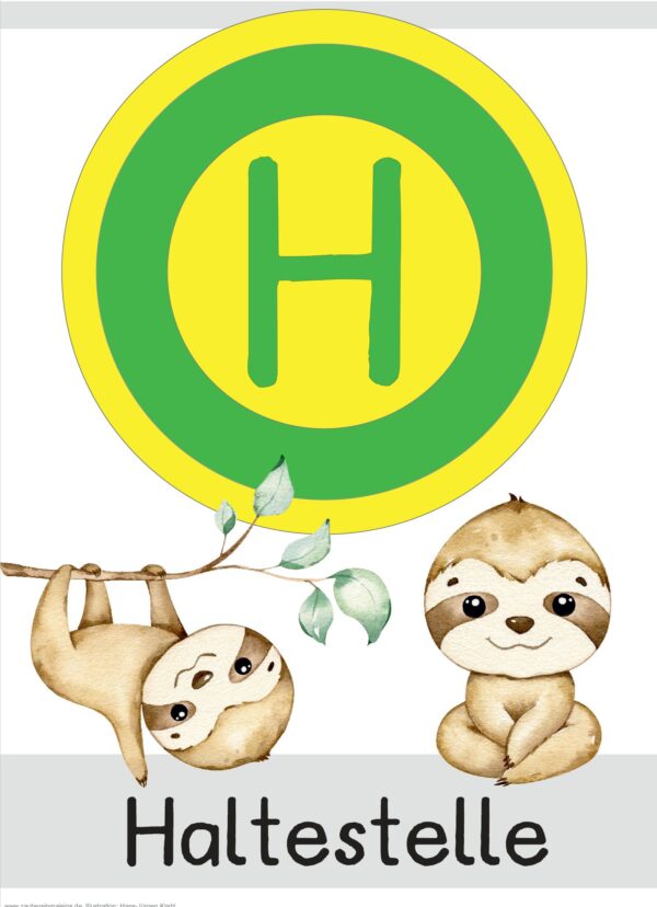 Haltestelle Faultier