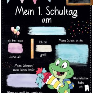 Meilensteintafel 1. Schultag: Frosch