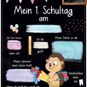Meilensteintafel 1. Schultag: Igel