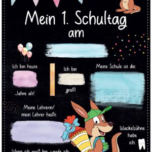 Meilensteintafel 1. Schultag: Känguru