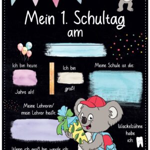 Meilensteintafel 1. Schultag: Koala