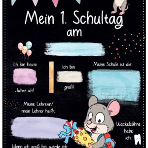 Meilensteintafel 1. Schultag: Maus