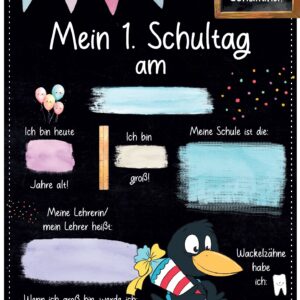 Meilensteintafel 1. Schultag: Rabe