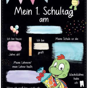 Meilensteintafel 1. Schultag: Schildkröte